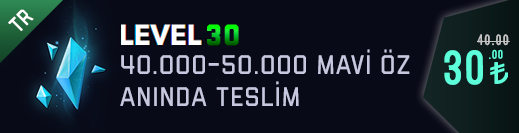 <b>TR</b> 40-50K Mavi Öz Unranked Hesap 