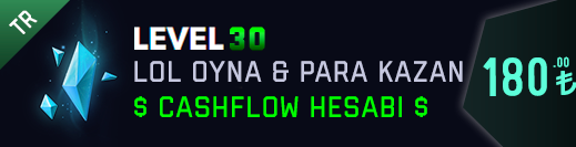 <b>TR</b> 30 Level Unranked Cashflow Hesabı 